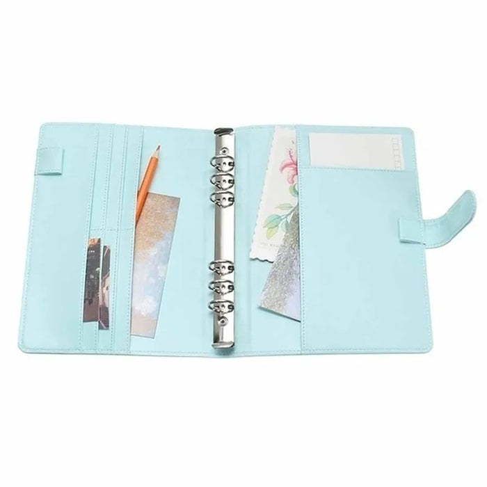 Nuova cartella di File per Notebook ricaricabile Vintage copertina per blocco note raccoglitore ad anelli in pelle forniture per ufficio