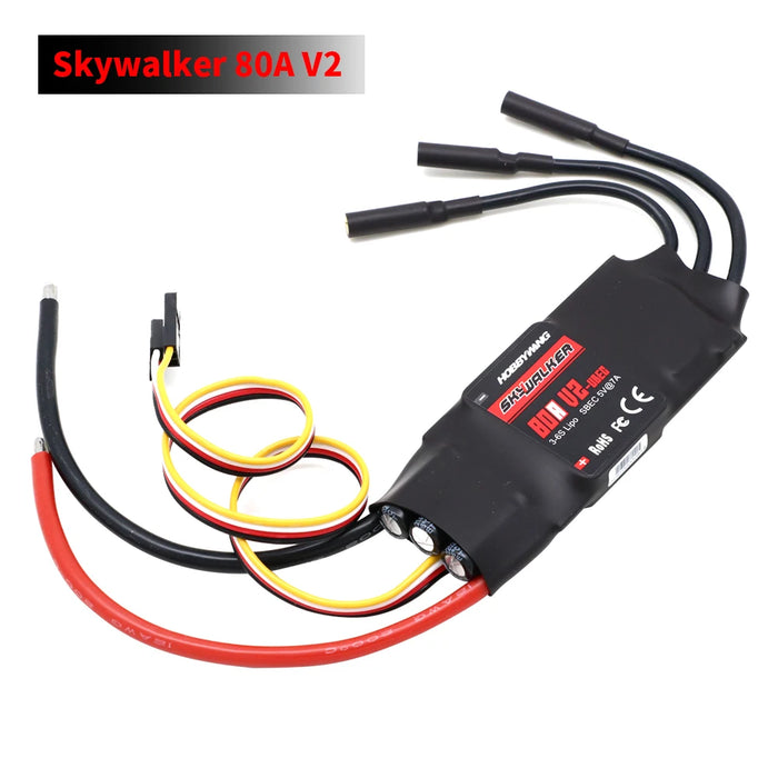 Hobbywing Skywalker 40A 50A 60A 80A 15A 20A 30A 100A 120A V2 regolatore di velocità ESC con UBEC per elicottero RC aeroplani