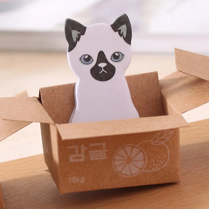 Grazioso gattino kawaii note adesive adesivo simpatico gattino blocco note memo pad ufficio postale scuola cancelleria fornitura gatto regalo divertente cane