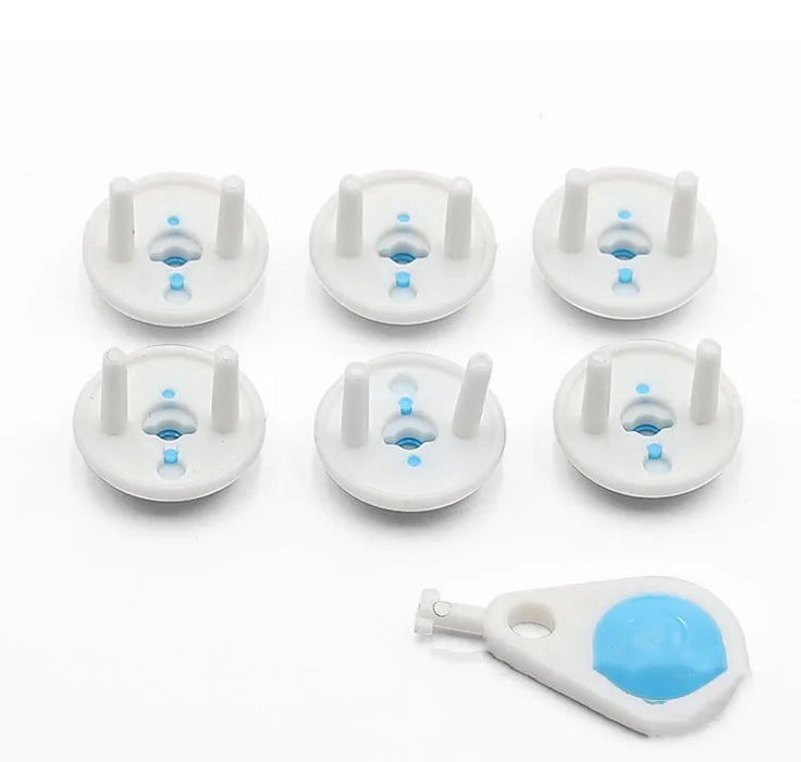 Protezione 6 pezzi Russo UE Europeo Euro sicurezza Presa elettrica per bambini Presa di corrente Copertura per blocco sicuro bifase Sicurezza per bambini