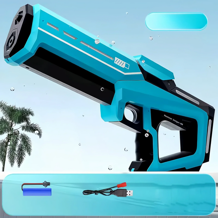 Pistola elettrica automatica per stoccaggio dell'acqua, giocattoli portatili per bambini, spiaggia estiva, combattimento all'aperto, fantasia, pistola a spruzzo, giocattoli, ragazzo, bambino, gioco per adulti
