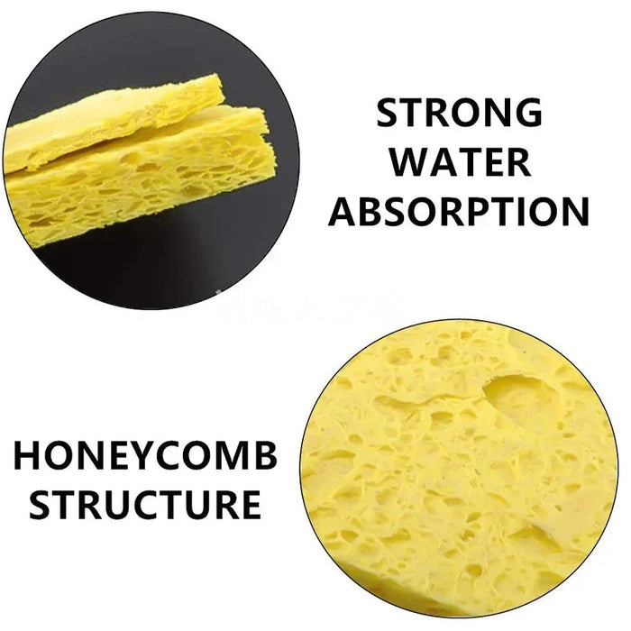 Soldering Iron Sponge Thickened Welding Iron Cleaning Sponge Sheet High Temperature Compression Thickened Wood Pulp Sponge