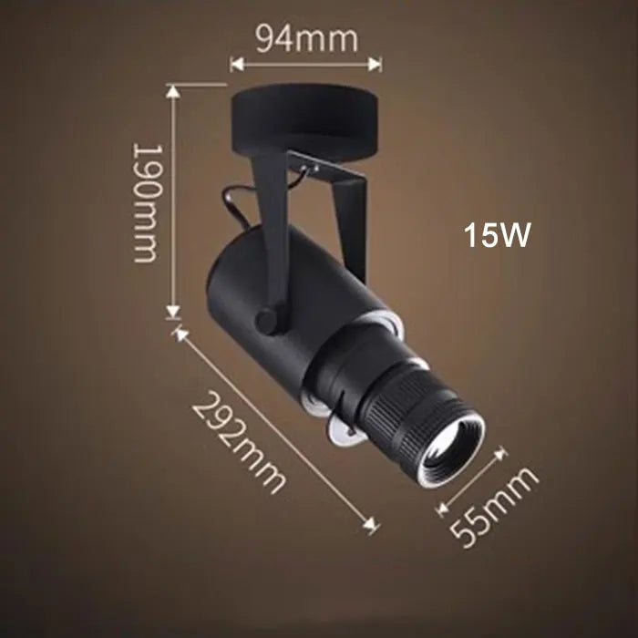 Faretti zoom da palcoscenico per teatro, luci a binario per proiettore con logo con messa a fuoco a LED, luci Gobo industriali per matrimoni in negozi di ristoranti aziendali