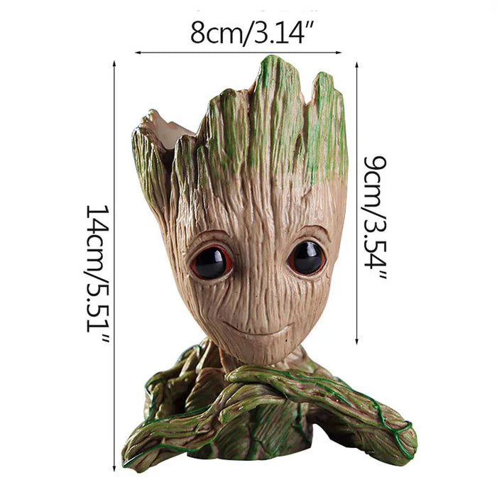 Decorazione della casa Artigianato Modello in miniatura Ufficio Desktop Display Cartoon Groot Figurine Artigianato Decor Albero Uomo Ornamento 5CM