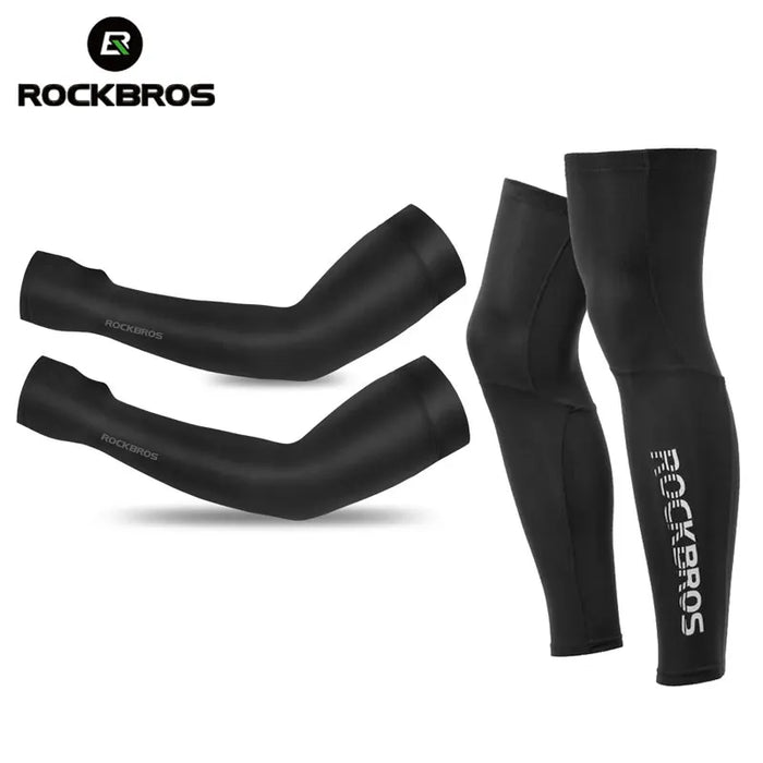 ROCKBROS Suncreen manica da braccio da campeggio ciclismo pallacanestro manicotti scaldamuscoli protezione UV uomo sport sicurezza equipaggiamento scaldamuscoli copertura