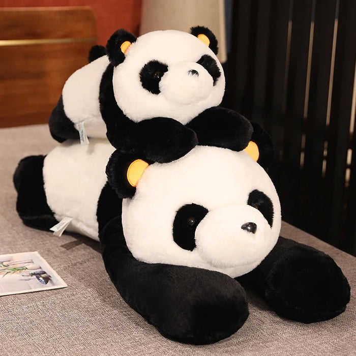 60 cm-120 cm Panda gigante giocattoli di peluche morbido cuscino per dormire cartone animato animale orso farcito bambola classica per bambini compleanno regali di Natale