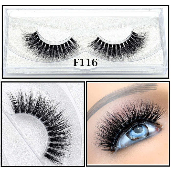Ciglia Visofree Ciglia di visone 3D volume naturale fatto a mano ciglia morbide estensione ciglia lunghe ciglia di visone reale per il trucco E01
