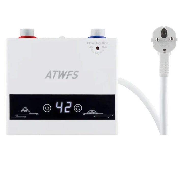 ATWFS Scaldabagno istantaneo 220V 4600W Riscaldatori elettrici portatili per bagno Doccia acqua calda e riscaldamento cucina domestica