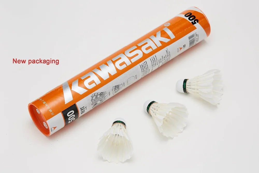 12 Pz/lotto Kawasaki King Kong 500 Badminton Piuma d'oca Volano Velocità 77 Durevole Palla da Badminton per Esercizi di Formazione