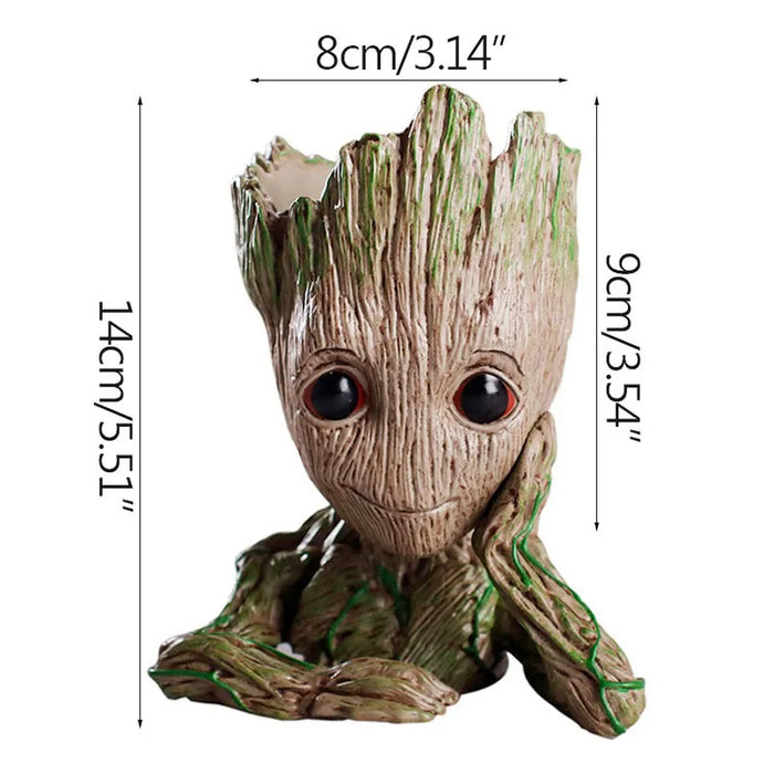 Decorazione della casa Artigianato Modello in miniatura Ufficio Desktop Display Cartoon Groot Figurine Artigianato Decor Albero Uomo Ornamento 5CM