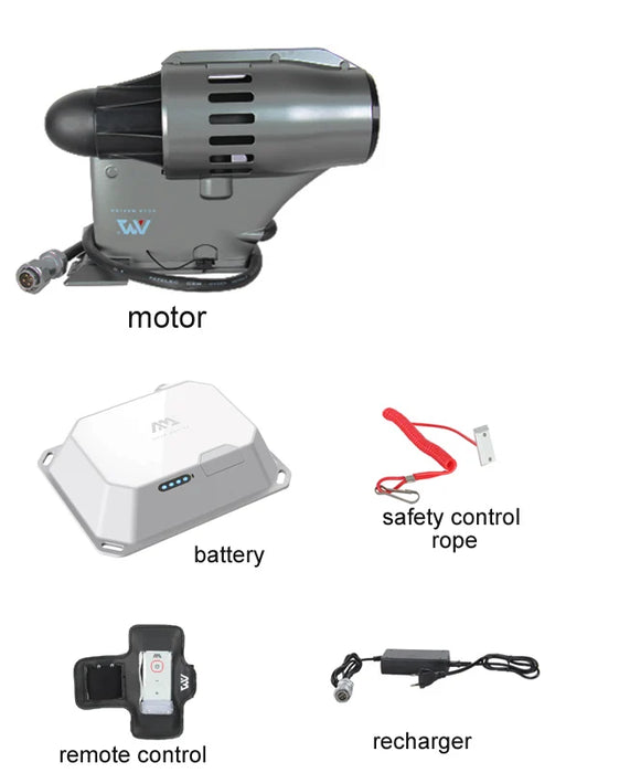 AQUA MARINA BLUEDRIVE POWER FIN 12V Batteria motore elettrico SUP Stand Up Paddle Board push Surf Kayak tavola da surf elica