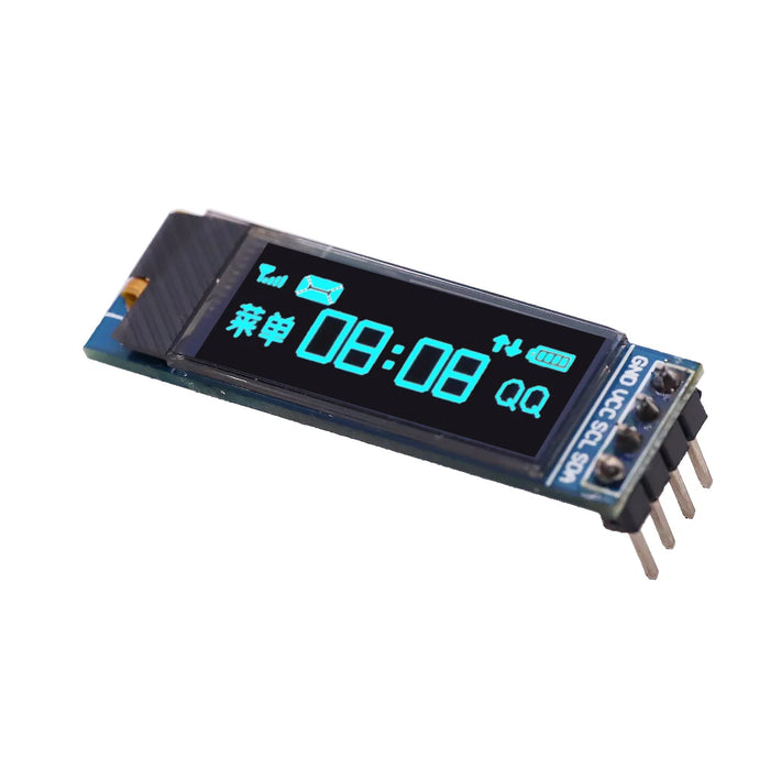 Modulo schermo LCD LED OLED da 0,91 pollici 12832 colore bianco e blu 128X32 0,91 "IIC comunicare 3,3 V-5 V per Arduino PIC