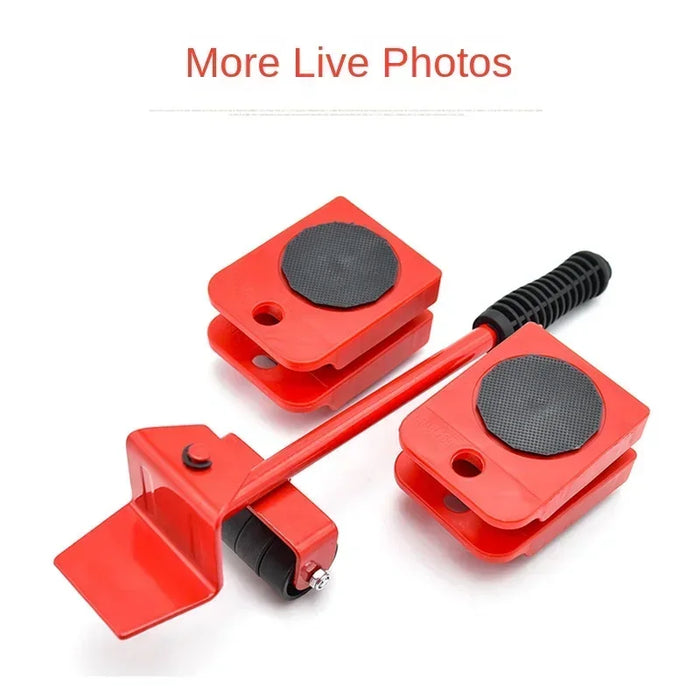 5 pz/set Set di strumenti per Mover per mobili rullo mobile per oggetti pesanti con sollevatore per mobili da Bar con strumento mobile professionale per ruote