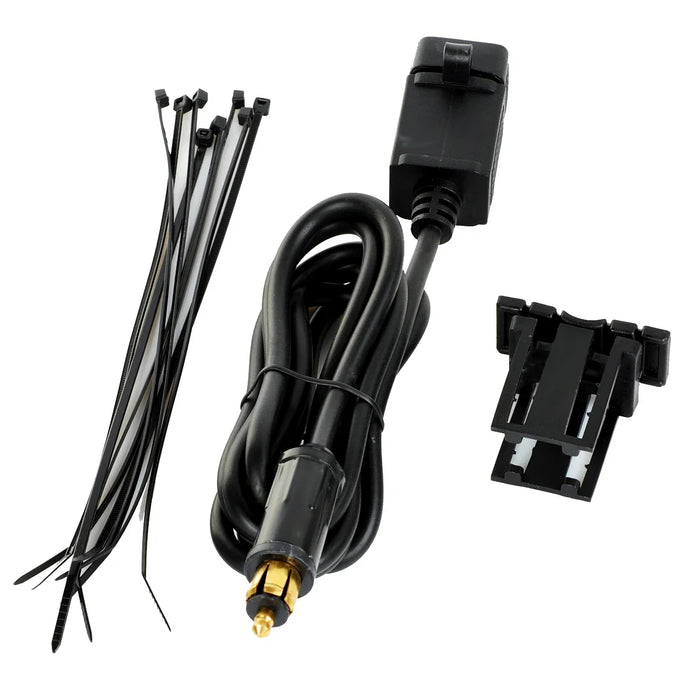 Adattatore di alimentazione presa caricatore doppia USB per moto 4.2A con cavo da 160 cm per telefono BMW DIN Hella Plug / iPhone / GPS SatNav