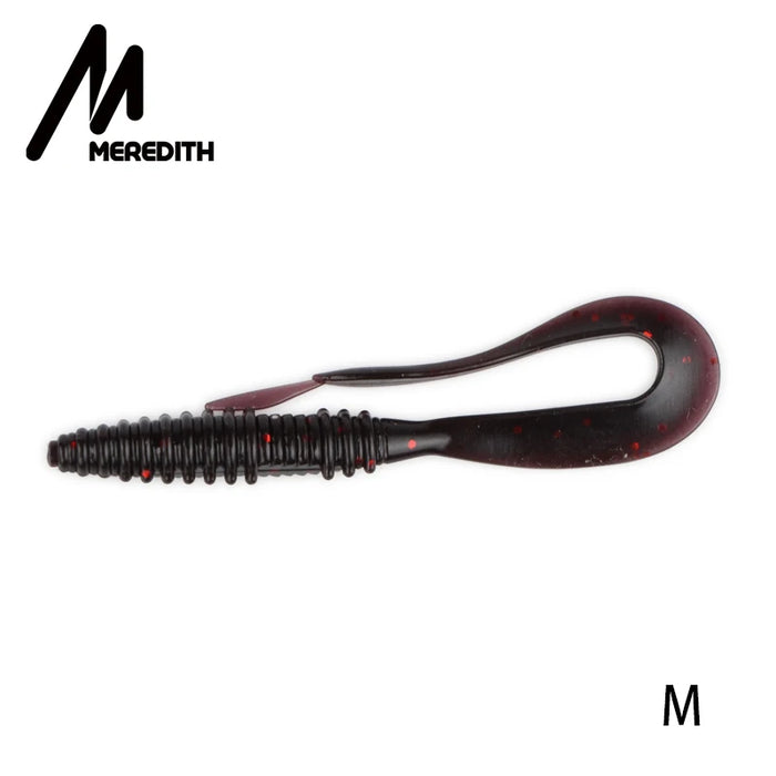 Meredith Mad Wag Esche morbide da pesca 50mm 75mm Esche morbide artificiali Predator Pesca in silicone Wobblers morbidi Esche da pesca