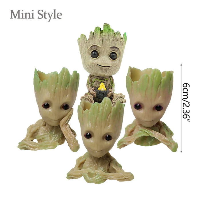 Decorazione della casa Artigianato Modello in miniatura Ufficio Desktop Display Cartoon Groot Figurine Artigianato Decor Albero Uomo Ornamento 5CM
