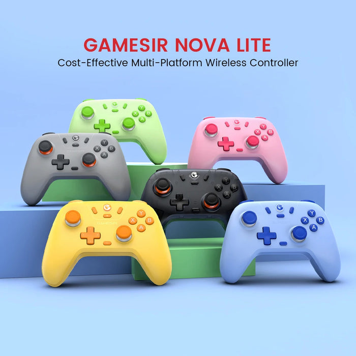 GameSir Nova Lite Controller Gamepad Wireless con Bluetooth, Dongle, cablato per Switch, Android, IOS, PC e giochi Steam