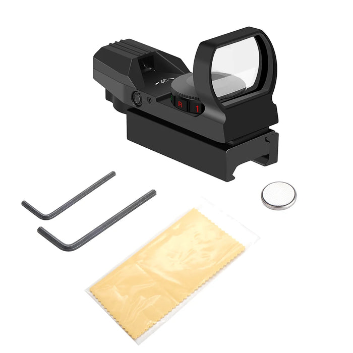 Hot 20mm Rail Cannocchiale da puntamento Ottiche da caccia Olografico Red Dot Sight Reflex 4 Reticolo Scope Collimatore Sight