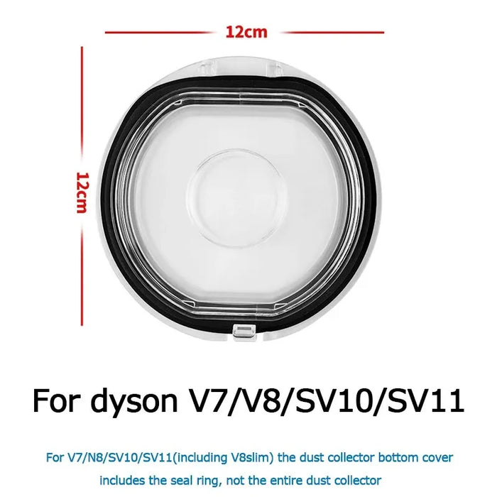 Coperchio inferiore per Dyson V7 V8 V11 V10 V12 V15 aspirapolvere-anello di tenuta fisso superiore delle parti di raccolta della polvere di ricambio del bidone della polvere