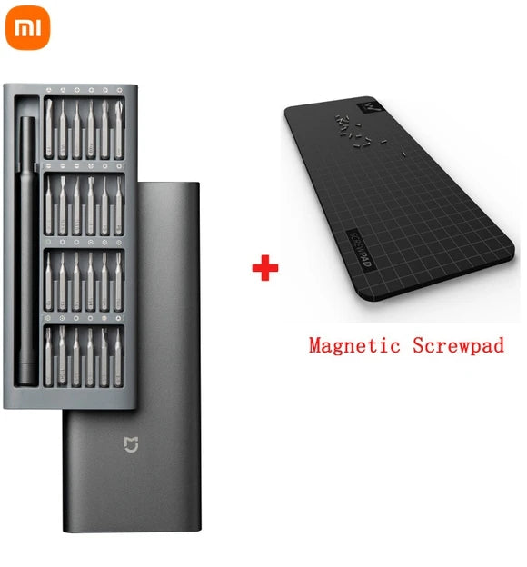 100% originale Xiaomi uso quotidiano cacciavite Kit Manua 24 punte magnetiche di precisione scatola di alluminio Set di cacciaviti fai da te Smart home