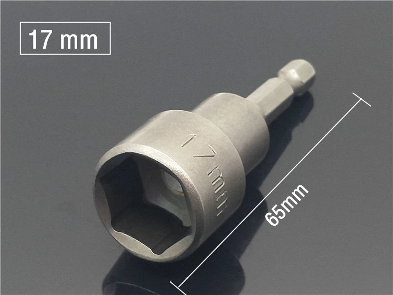 1PC Ugelli a manicotto con esagono incassato Forte set di driver per dadi magnetici Adattatore per punta da trapano Manicotto approvato dal vento Elettrico 6 8 10 13 17 19MM