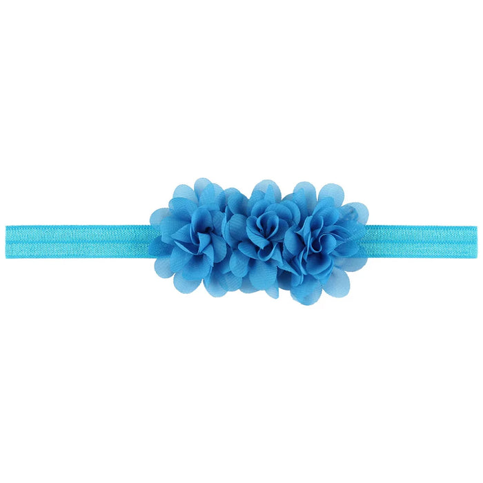 Fiore in chiffon Fascia per bambina Accessori per capelli per neonati Cravatta Fiocco Copricapo per neonato Tiara Copricapo Regalo Nastro per fasciatura per bambini