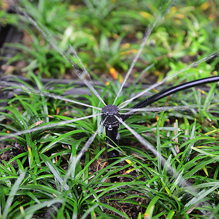 10 pz 8 fori a spillo gocciolatore irrigatore regolabile irrigazione a goccia emettitori con puntura giardino serra orticoltura dispositivo di irrigazione