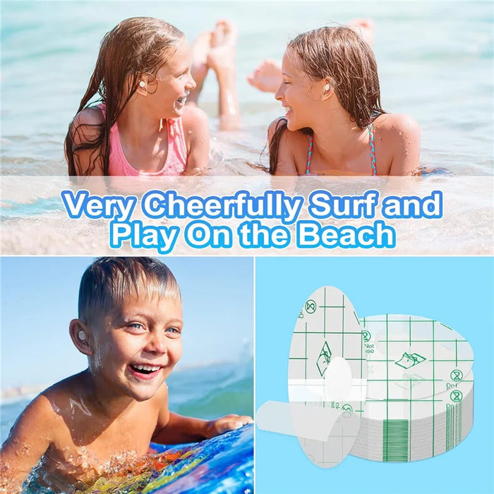 Copri orecchie Doccia impermeabile Adesivi per orecchie da nuoto Usa e getta Neonati Bambini Doccia Surf Snorkeling Protezione Tappi per le orecchie