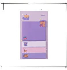 1 pz adesivo carino animale kawaii note adesive blocco note memo pad ufficio scuola forniture di cancelleria panda gatto lepre segnalibro post