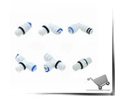 Elettrovalvola elettrica in plastica 12V 24V 220V Normalmente chiusa 1/4 "3/8" Tubo flessibile Conntection rapida RO Acqua Sistema ad osmosi inversa