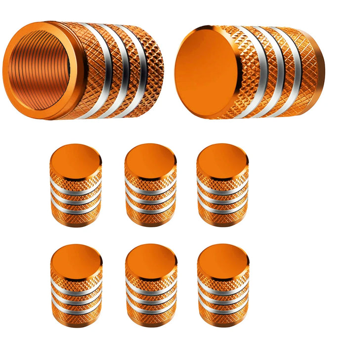 8Pc Cappucci per valvole per pneumatici Copri stelo per cerchioni Tappo per ruota automatico antipolvere Cappucci per capezzoli in lega di alluminio per auto e moto Bici