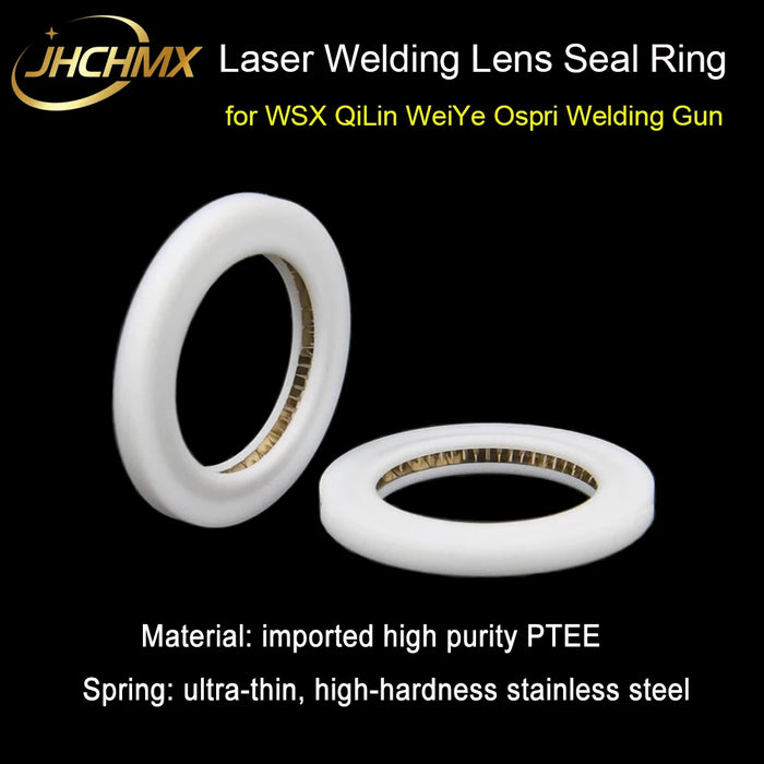 JHCHMX fibra Laser saldatura a mano lente ottica protettiva guarnizione anello a molla per saldatura 18*2 20*2/3/4mm 1064nm per WSX QiLin HanWei