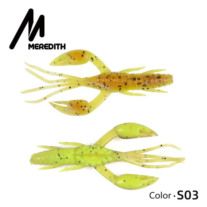 Manometro 50mm 65mm 80mm doglivecraw esche da pesca Craws gamberetti richiamo morbido esche da pesca Wobblers Bass Lures Silicone morbido