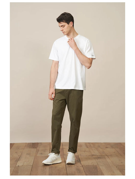 SIMWOOD 2024 autunno nuovi pantaloni Casual da uomo in cotone Slim Fit Chinos moda pantaloni abbigliamento maschile di marca Plus Size Pant 482