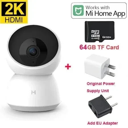 Smart Camera originale 2K 1296P HD 360 Angolo WiFi Visione notturna Webcam Video Telecamera IP Monitor di sicurezza per bambini per Xiaomi Mihome APP