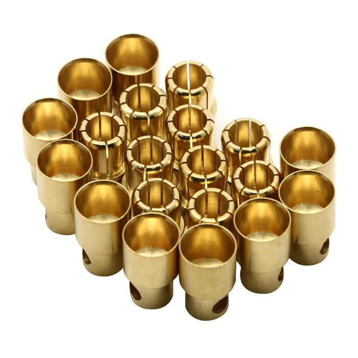 20 pz/lotto 2.0mm 3.0mm 3.5mm 4.0mm 5.5mm 6.0mm 8.0MM spina connettore a Banana proiettile oro per tappi batteria ESC Lipo RC (10 paia)