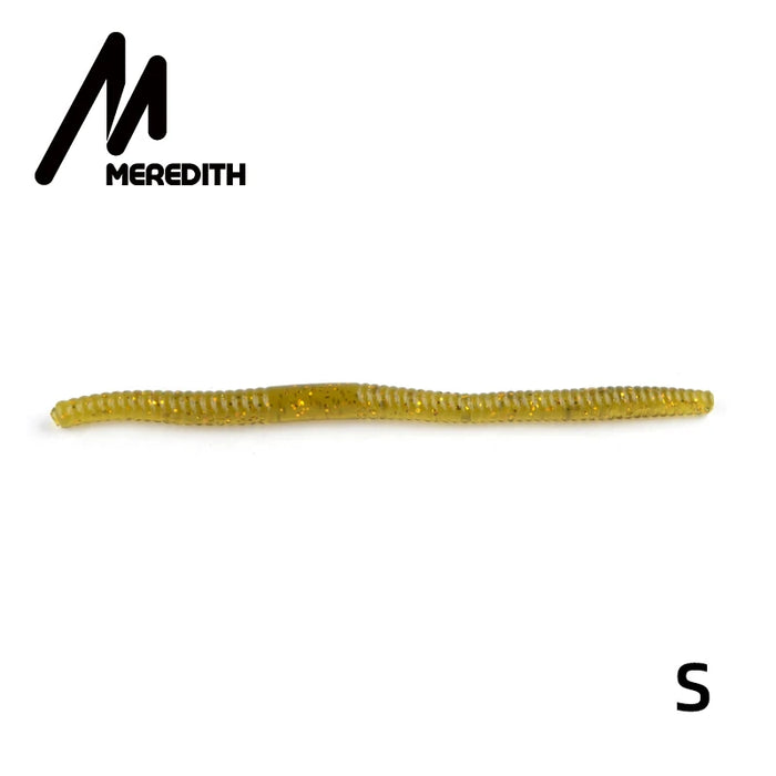 MEREDITH Esche morbide da pesca 140mm 5.3g 10 pezzi Esche artificiali per vermi Esche da pesca in silicone Crankbait Attrezzatura da pesca