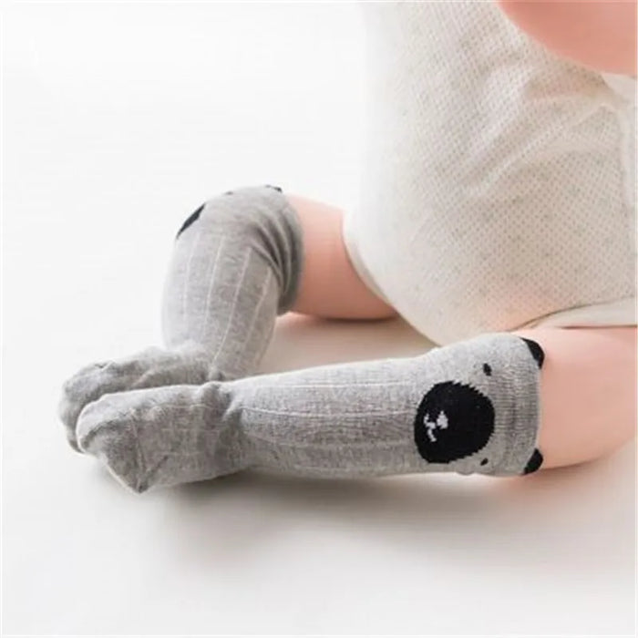 1 paio Unisex Lovely Cute Cartoon Fox Kids baby Socks Knee Girl Boy Baby Toddler Socks animal infant Soft Cotton Socks Leg Warm