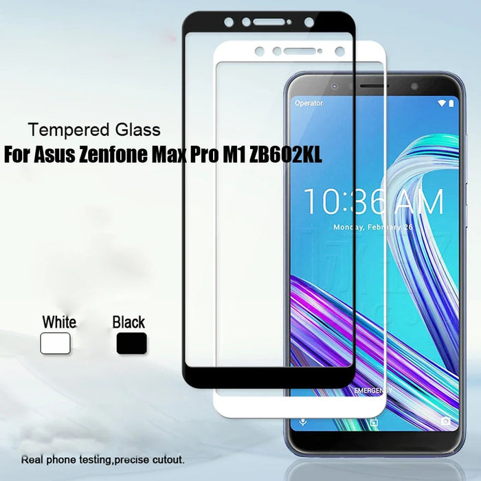 ZB602KL vetro temperato completo per Asus Zenfone Max Pro M1 ZB602KL X00TD pellicola protettiva per schermo a copertura totale ZB601KL