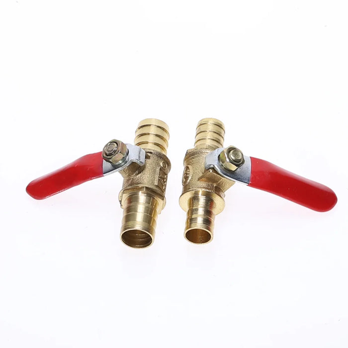 Raccordi per tubi con valvola a sfera di intercettazione della linea del carburante dell'aria dell'olio dell'acqua in ottone in linea da 6mm-12mm