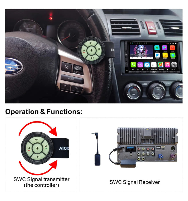 ATOTO 44 f5 44 f8 volante senza fili telecomando cinturino dell'orologio cinturino per autoradio schermo Stereo lettore multimediale unità principale