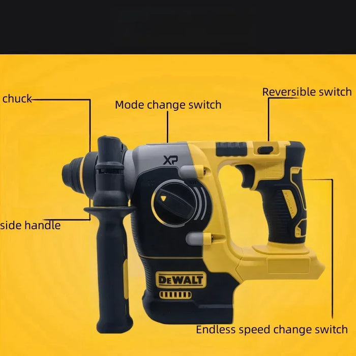 DEWALT Trapano a percussione rotativo 18V/20V MAX SDS Brushless 1in PLUS Trapano a percussione per carpenteria a forma di L Trapano elettrico per utensili nudi