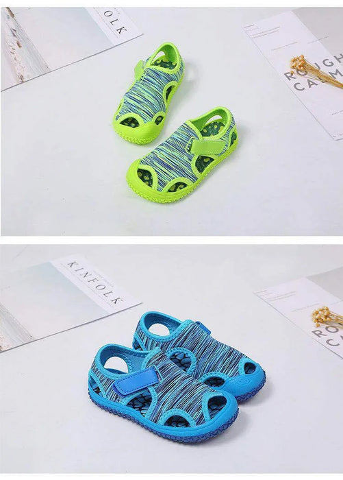 Estate neonate ragazzi sandali bambini sandali da spiaggia fondo morbido scarpe antiscivolo per bambini scarpe da esterno anticollisione