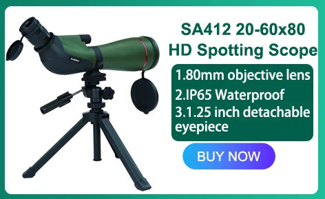 Svbony SV28 Cannocchiale 50/60/70/80mm Zoom potente con treppiede impermeabile, attrezzatura da campeggio, tiro al bersaglio, osservazione degli uccelli