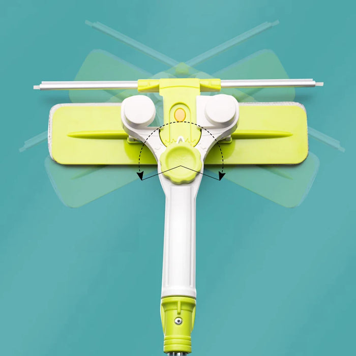 SDARISB strumento estensibile per la pulizia delle finestre 2 IN 1 spazzola per la pulizia delle finestre raschietto IN Silicone strumenti tergicristallo 180 detergente per la pulizia girevole