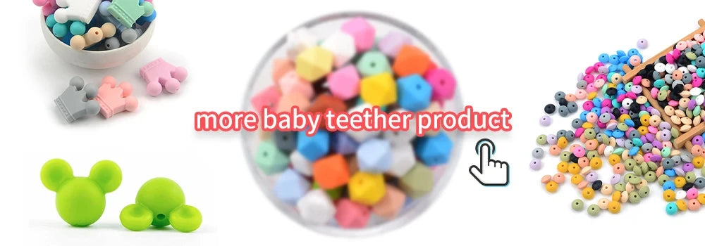 LOFCA 40 pz 12mm Perle di Silicone Dentizione Masticare Perline Food Grade Massaggiagengive Collana BPA Libero Gioielli Fai Da Te Bambino Massaggiagengive Giocattolo Ciuccio