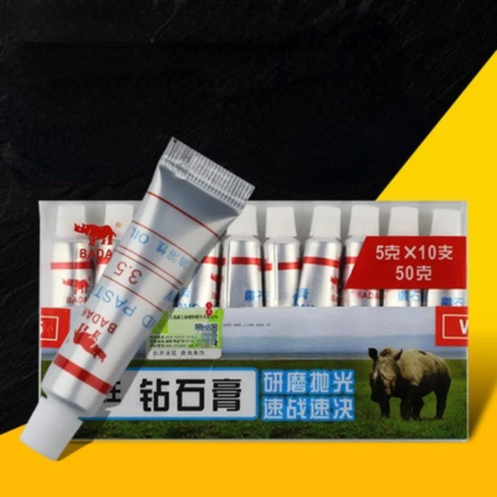 1 pz pasta lucidante per metalli pasta abrasiva diamantata pasta abrasiva oleosa in metallo ambrato pasta lucidante diamantata per vetro di giada