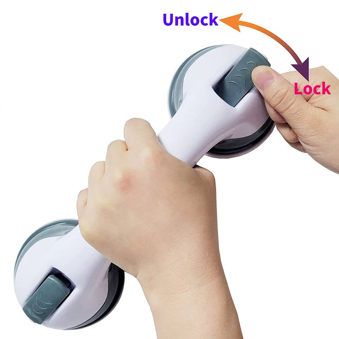 Nuove maniglie per doccia Maniglioni Ultra Grip Ventose di sicurezza a doppio bloccaggio Maniglia ausente Supporto antiscivolo per WC Bagno