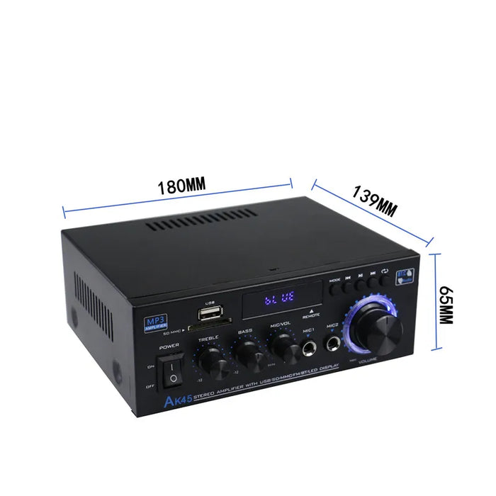 G919H AK45 Bluetooth 5.0 amplificatore Audio 2.0CH amplificatori di potenza Subwoofer amplificatore Audio hi-fi ricevitore amplificatore Stereo FM USB