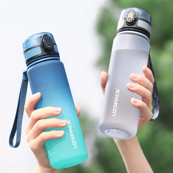UZSPACE Borse acqua calda 500/1000ML Proteine Shaker Diretta Drink Outdoor Sport Tour Portatile A Perfetta Tenuta di Plastica Tritan La Mia Bottiglia BPA Libero